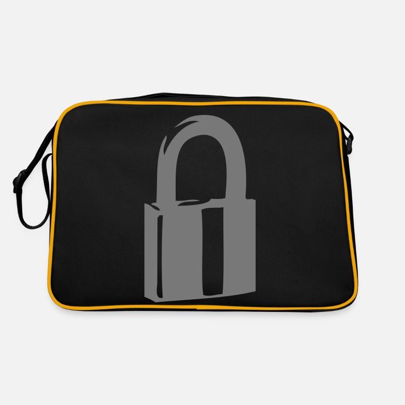 Vorhängeschloss Sicherheit oder Schlosser Retro Tasche