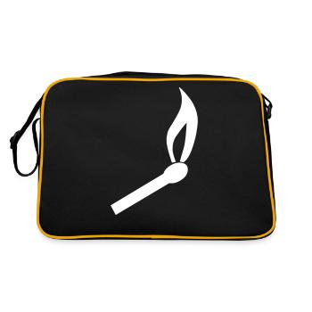 Burning match - Retro Bag - black/gold - Back