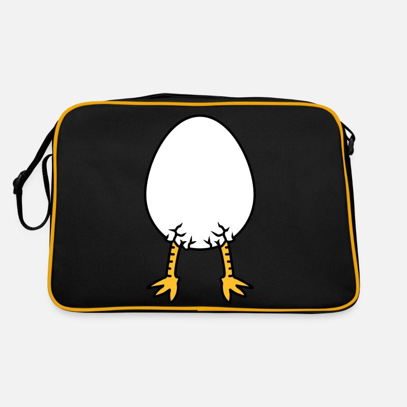 Chick In Egg Retro Tasche