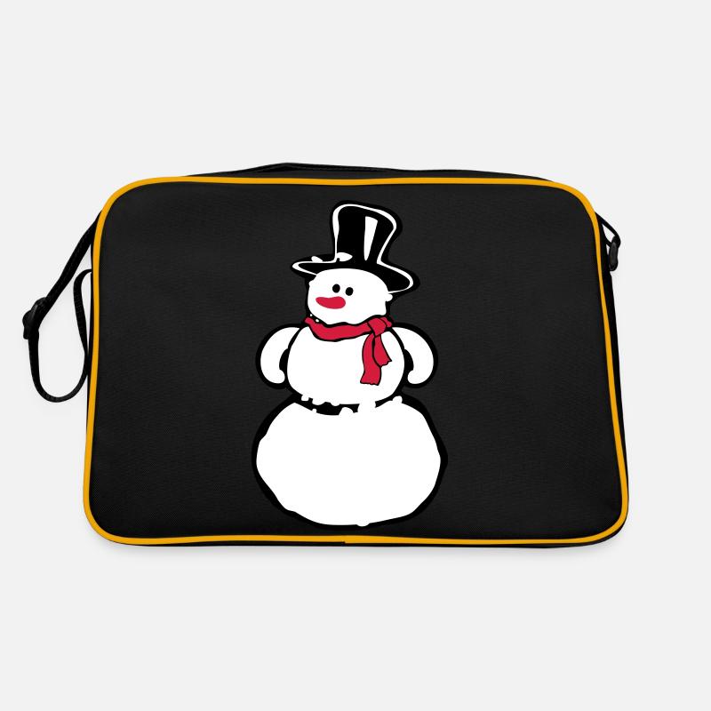 Schneemann Retro Tasche