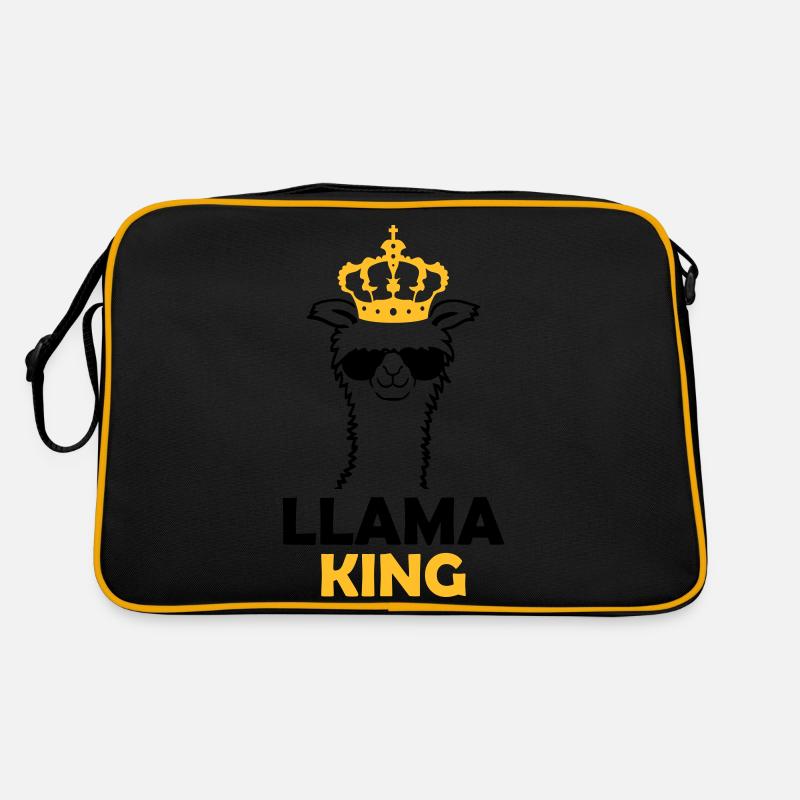 Llama King drôle de boss Sac Retro