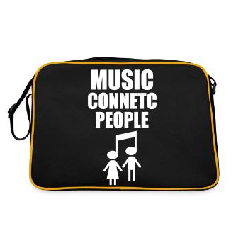 Music Connetc People - Retro Bag - black/gold - Back