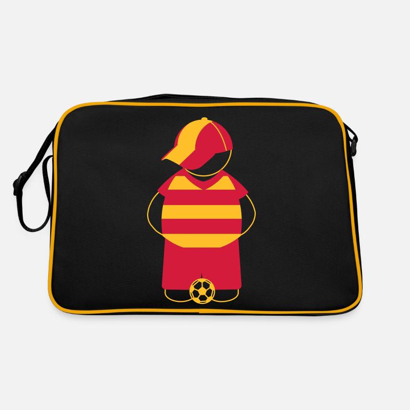 Supporter Lens floqué - Sac Retro - noir/or