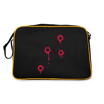 Bullet Hole - Retro Bag - black/gold - Back