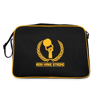 Iron Make Strong - Kettlebell - Sac Retro - noir/or - Dos