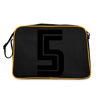 5 - Sac Retro - noir/or - Dos