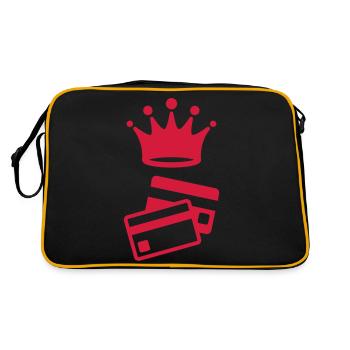 Shopping / Shoppeur / Magasin / Boutique - Sac Retro - noir/or - Dos