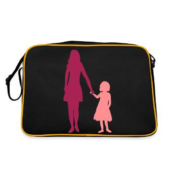 Duo Girl Mama - Retro Bag - black/gold - Back