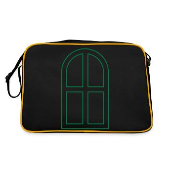 Arch window open - Retro Bag - black/gold - Back