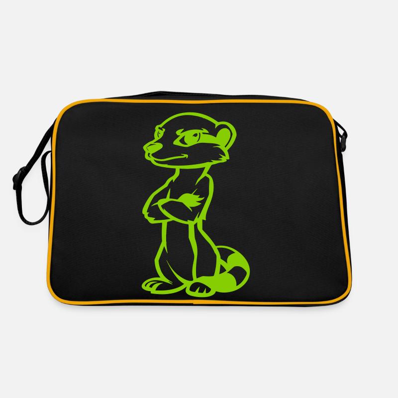 erdmännchen comic Retro Tasche