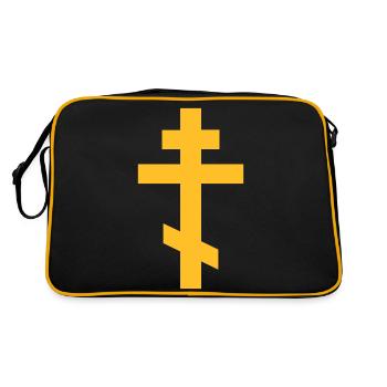 Croix orthodoxe - Sac Retro - noir/or - Dos