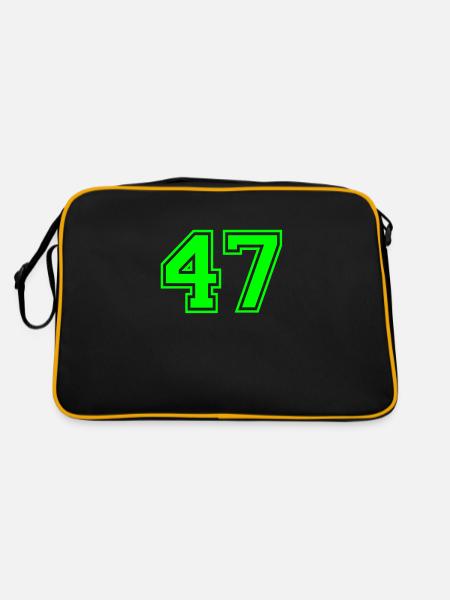 47 - Retro Tasche - Schwarz/Gold - Hinten