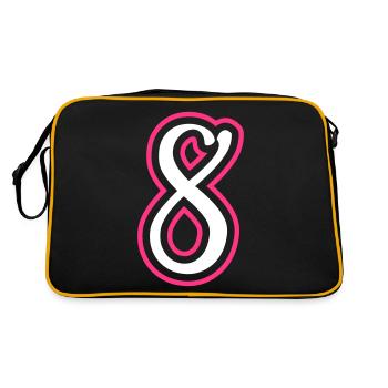 8 Numéro de numéro - Sac Retro - noir/or - Dos