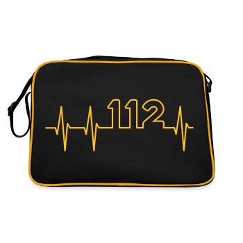 ECG et 112 - Sac Retro - noir/or - Dos