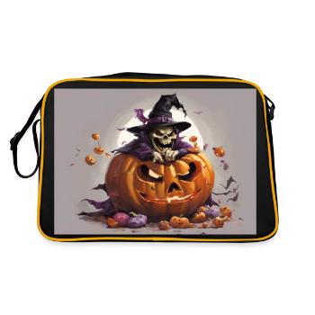 Halloween: The Witch and the Pumpkin - Retro Bag - black/gold - Back