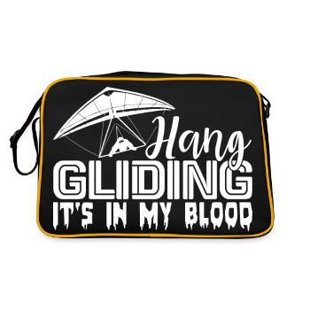 Hang Gliding Hang gliding Is In My Blood - Retro Bag - black/gold - Back