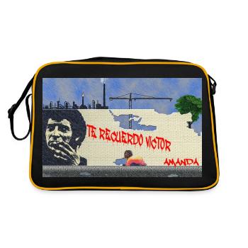 Je me souviens de toi Victor - Sac Retro - noir/or - Dos