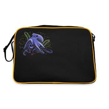 Octopus - Under the sea - Retro Bag - black/gold - Back