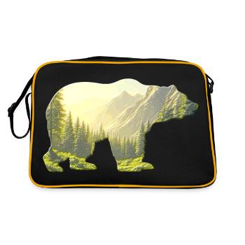 Ours 🐻 - Sac Retro - noir/or - Dos