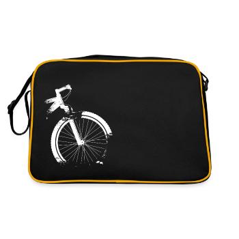 Mountain Bike Grunge Shabby Chic - Retro Bag - black/gold - Back