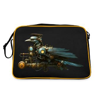Oiseau Steampunk - Sac Retro - noir/or - Dos