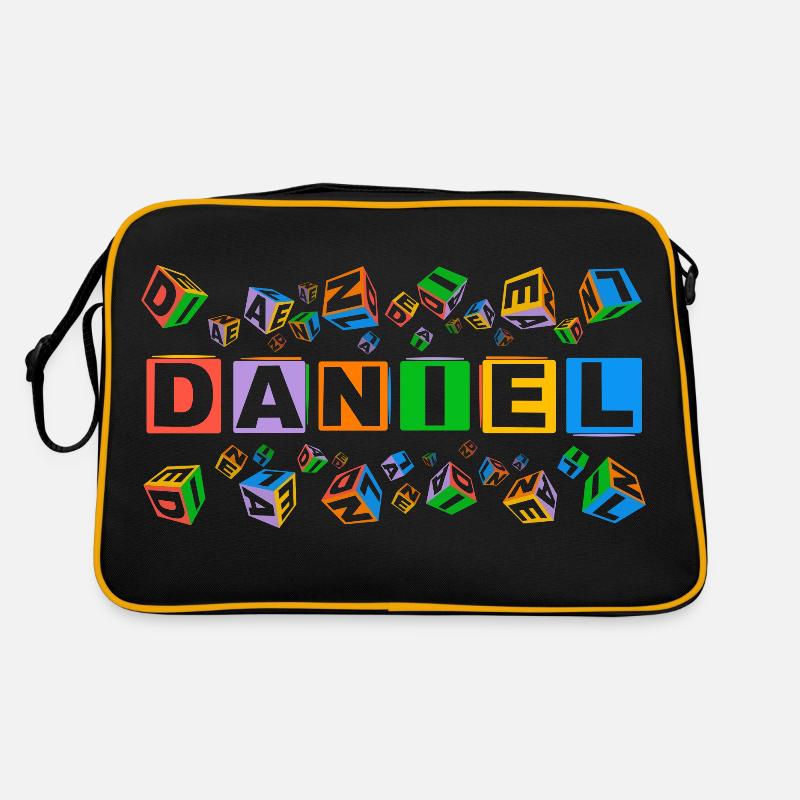 DANIEL colourful cubes Retro Tasche