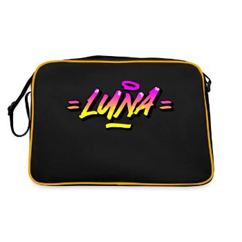Graffiti Name Luna - Retro Bag - black/gold - Back