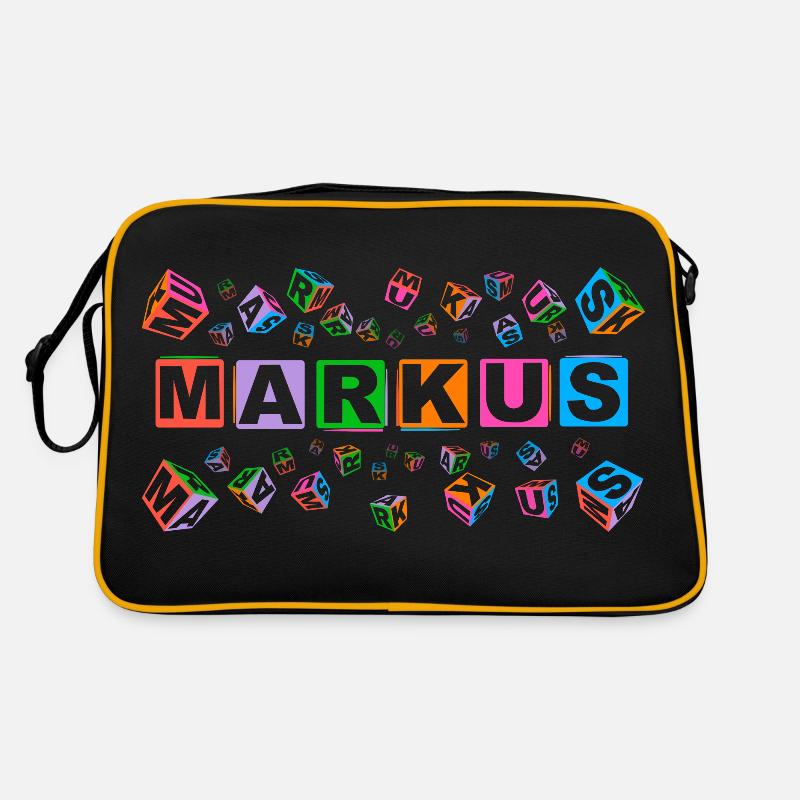 MARKUS colourful cubes Retro Tasche