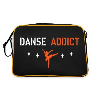 Dance addict - Retro Bag - black/gold - Back