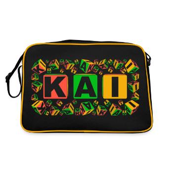 KAI colourful cubes - Retro Tasche - Schwarz/Gold - Hinten