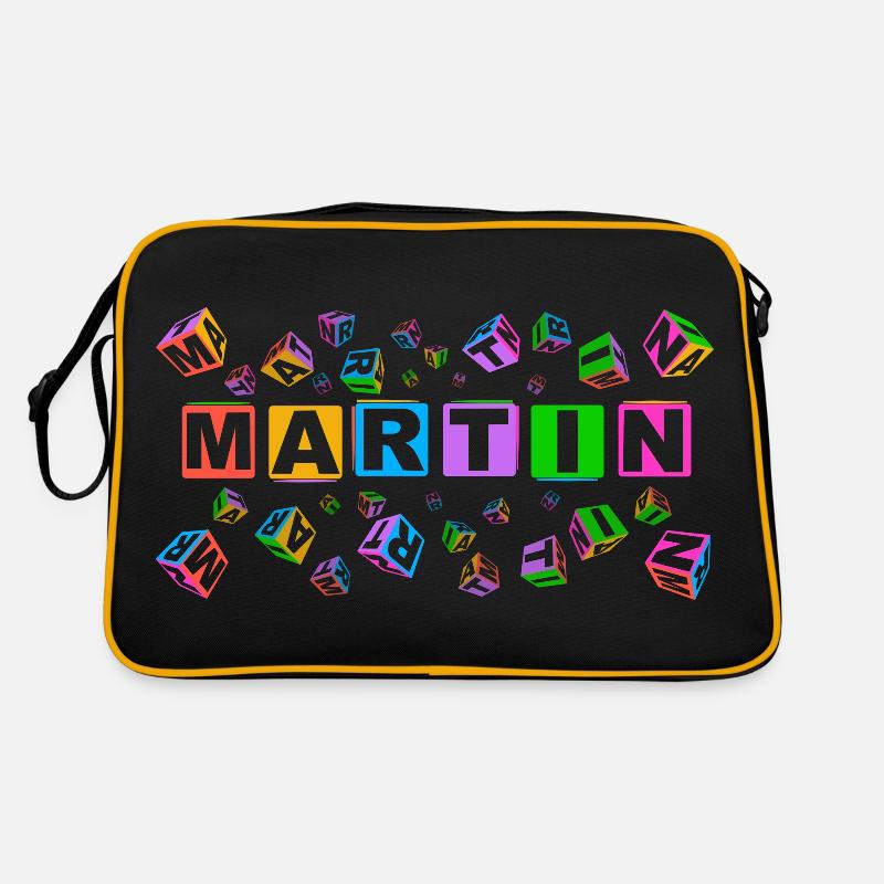 MARTIN colourful cubes Retro Tasche