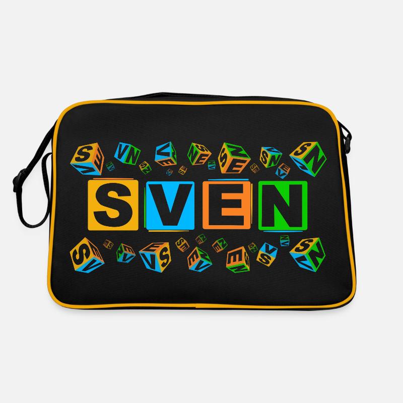 SVEN colourful cubes Retro Tasche