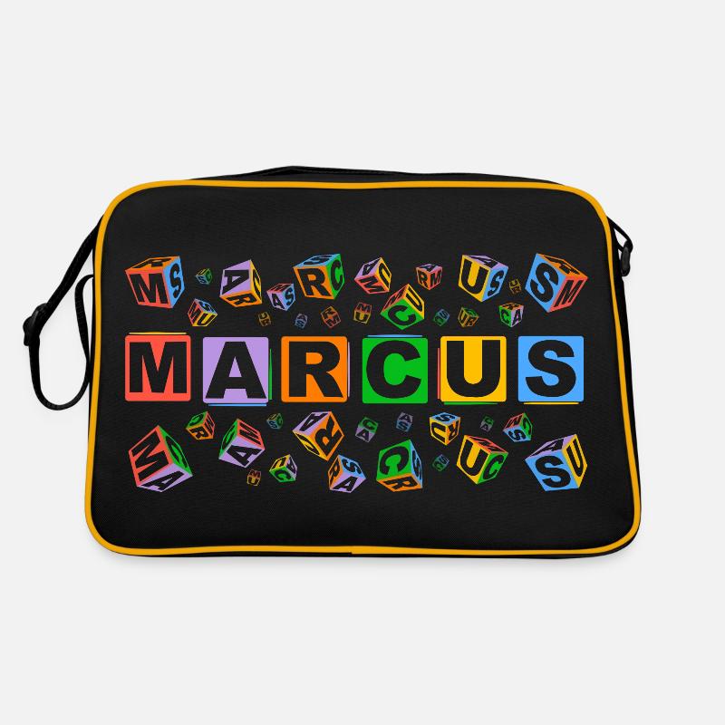 MARCUS colourful cubes Retro Tasche