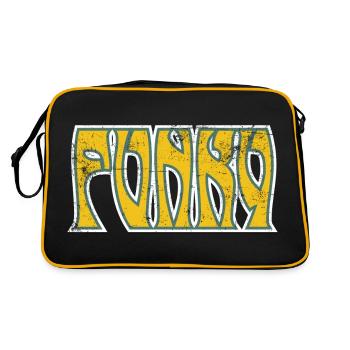 Funky Vintage - Retro Bag - black/gold - Back
