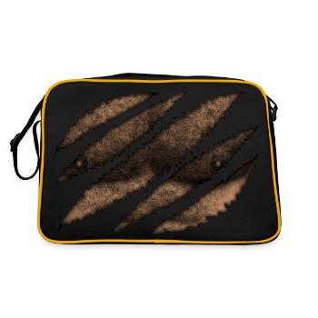 Patte d’ours - Sac Retro - noir/or - Dos