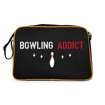 Bowling addict - Retro Bag - black/gold - Back