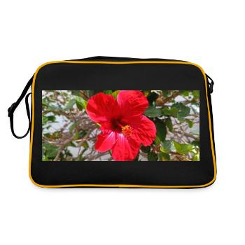 Fleur canarienne - Sac Retro - noir/or - Dos