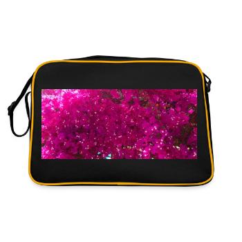 Bugamlia fleurs roses spectaculaires - Sac Retro - noir/or - Dos