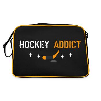 Hockey addict - Retro Bag - black/gold - Back