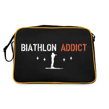 Biathlon addict - Retro Bag - black/gold - Back