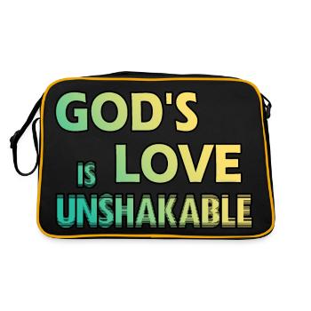 Foi : l’amour de Dieu est inébranlable - Sac Retro - noir/or - Dos