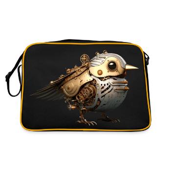 Oiseau Steampunk - Sac Retro - noir/or - Dos