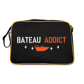 Boat addict - Retro Bag - black/gold - Back