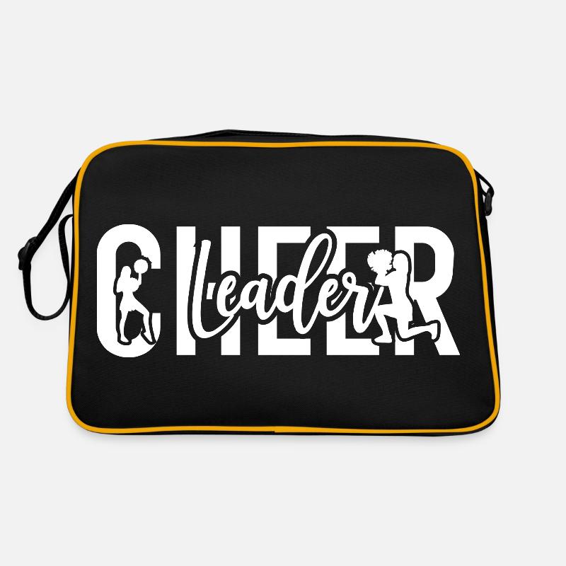 Cheerleader - Retro Tasche - Schwarz/Gold