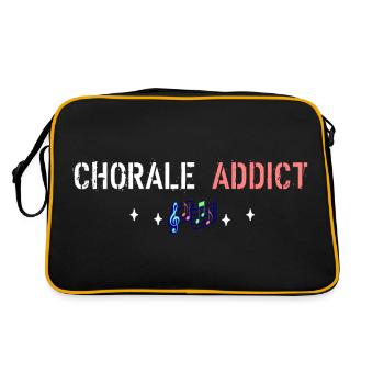 Addict choir - Retro Bag - black/gold - Back