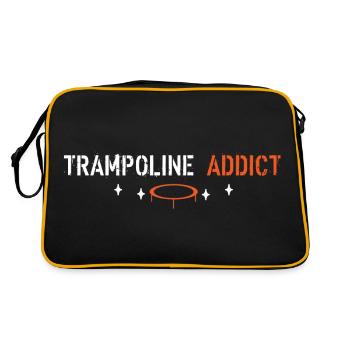 Trampoline addict - Retro Bag - black/gold - Back