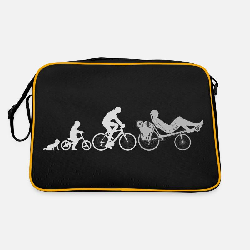 Evolution Liegerad - Retro Tasche - Schwarz/Gold