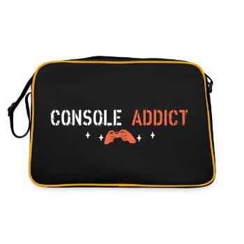 Console addict - Sac Retro - noir/or - Dos