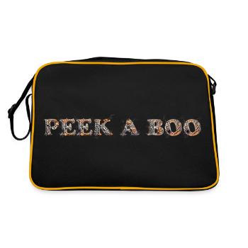 PEEK A BOO - Retro Bag - black/gold - Back