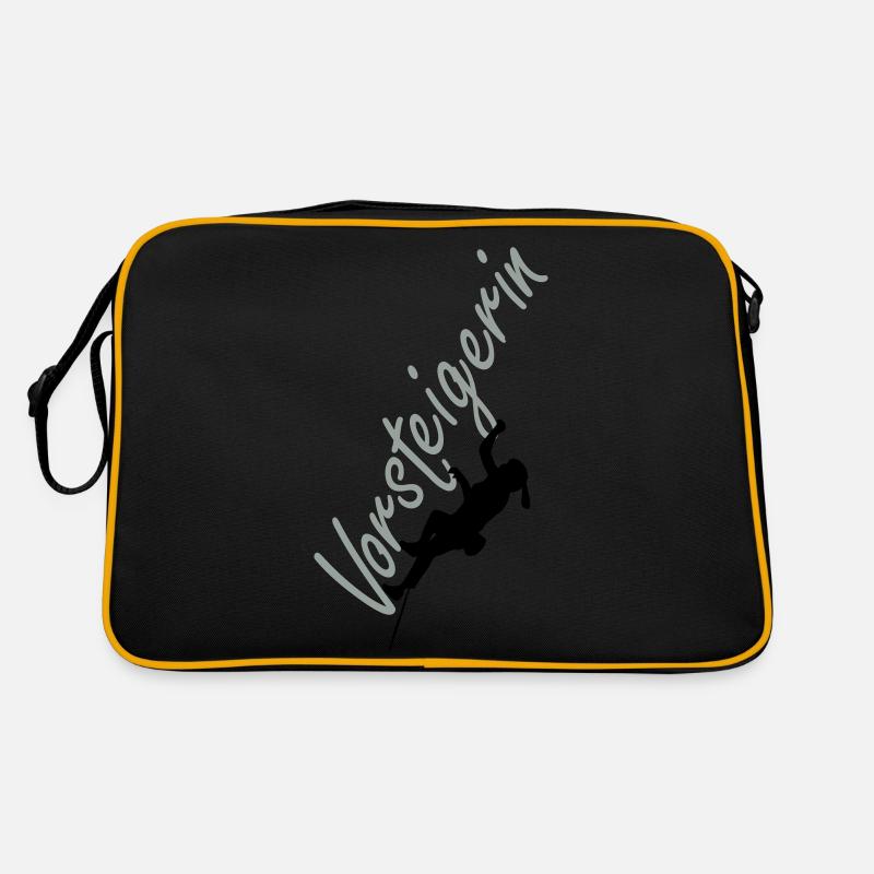 Vorsteigerin - Retro Tasche - Schwarz/Gold